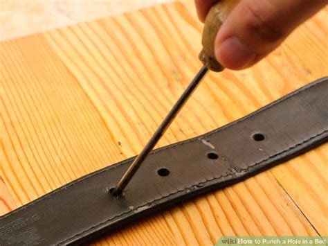 hole punching belt repair